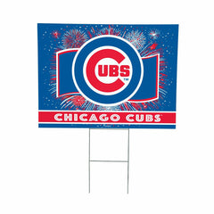 Chicago Cubs Yard Sign, Patriotic, MLB, Home