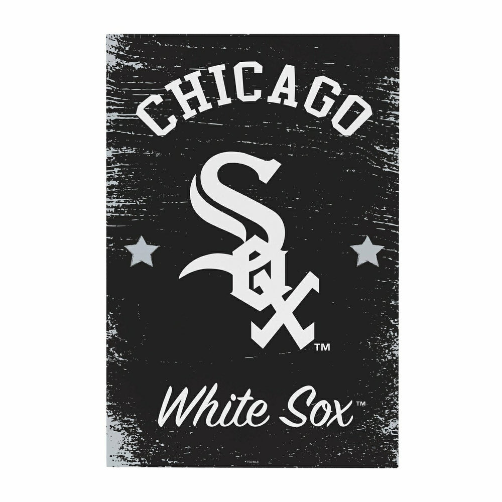 Chicago White Sox Wood Wall Sign, 16x24, MLB, Home