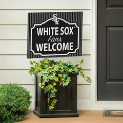 Chicago White Sox Coroplast Yard Sign, "Fans Welcome", MLB, Home