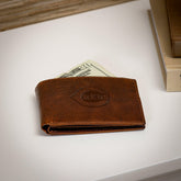Cincinnati Reds, Embossed 100% Genuine Tumbled Leather Passcase Bi-Fol, MLB, Home