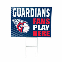 Cleveland Guardians Coroplast Yard Sign "Fans Play Here", MLB, Home