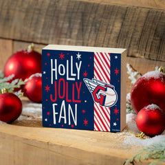 Cleveland Guardians Block, Holiday, 6x6, MLB, Home