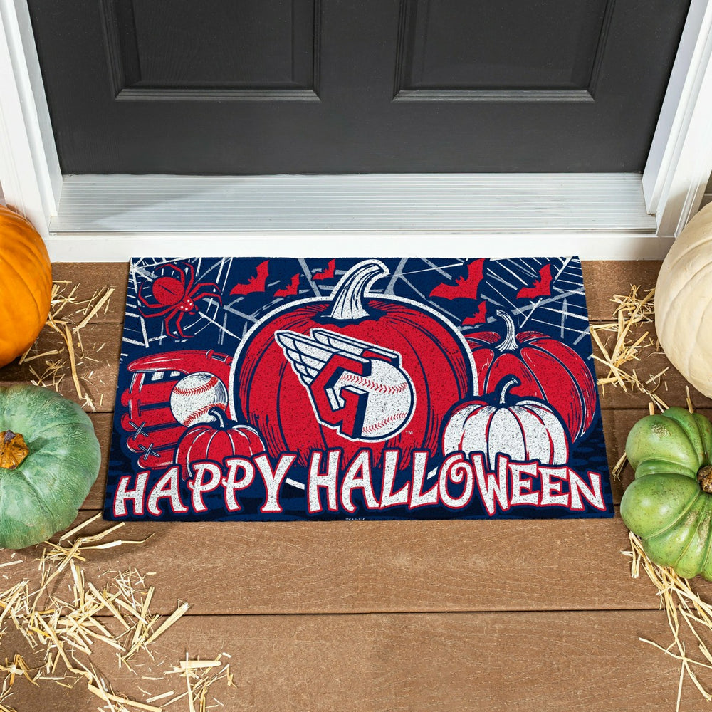 Cleveland Guardians Halloween PVC Mat, 28"x16", MLB