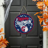 Cleveland Guardians Halloween Round Door Décor with Hanging Rope, 18x1, MLB, Home