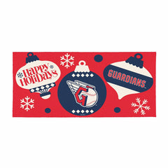 Cleveland Guardians Holiday Flocked Coir Sassafras Switch Mat, 22"x10", MLB