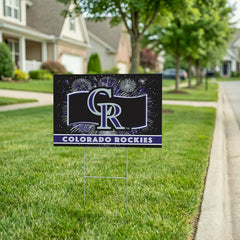 Colorado Rockies Yard Sign, Patriotic, MLB, Home
