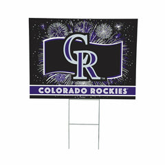 Colorado Rockies Yard Sign, Patriotic, MLB, Home