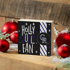 Colorado Rockies Block, Holiday, 6x6, MLB, Home