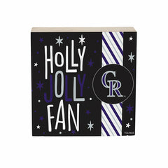 Colorado Rockies Block, Holiday, 6x6, MLB, Home