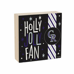 Colorado Rockies Block, Holiday, 6x6, MLB, Home