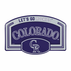 Colorado Rockies USA Embossed Steel Wall Sign, 11" x 17", MLB, Home