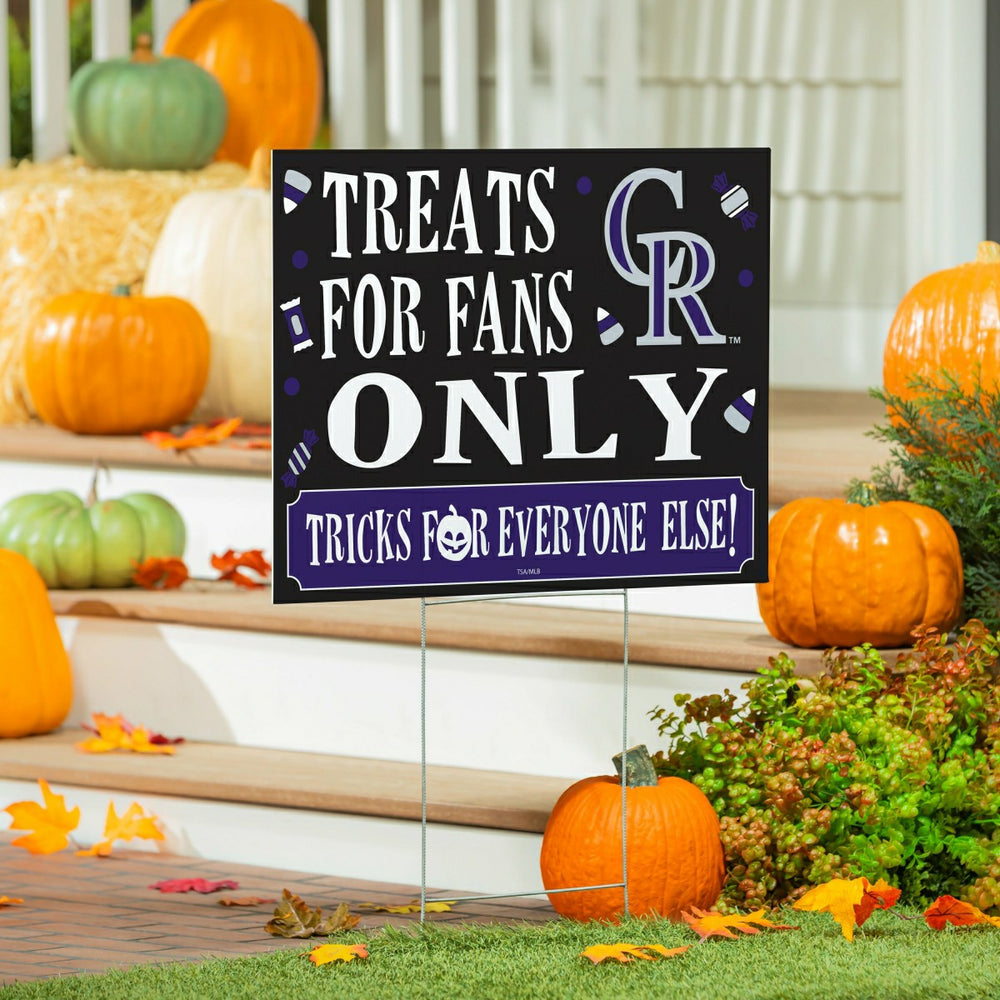Colorado Rockies Yard Sign, Halloween Treats for Fans, MLB, Home