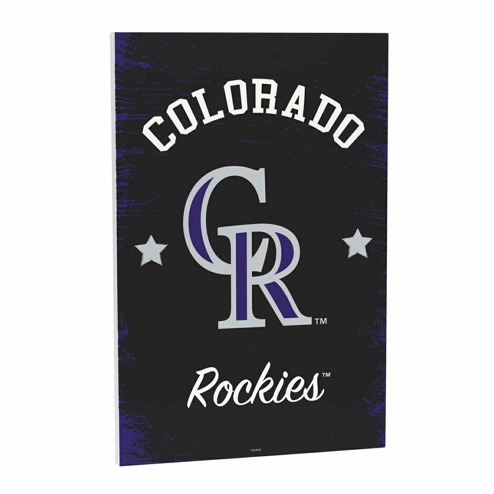 Colorado Rockies Wood Wall Sign, 16x24, MLB, Home