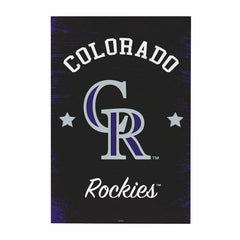 Colorado Rockies Wood Wall Sign, 16x24, MLB, Home