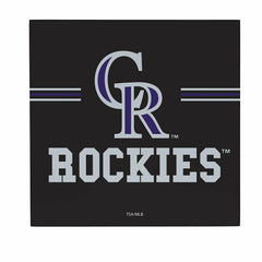 Colorado Rockies Wood Wall Sign, 12x12, MLB, Home