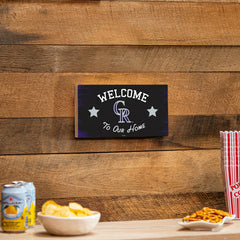 Colorado Rockies Wood Wall Sign, 6x11, MLB, Home
