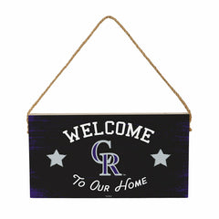 Colorado Rockies Wood Wall Sign, 6x11, MLB, Home
