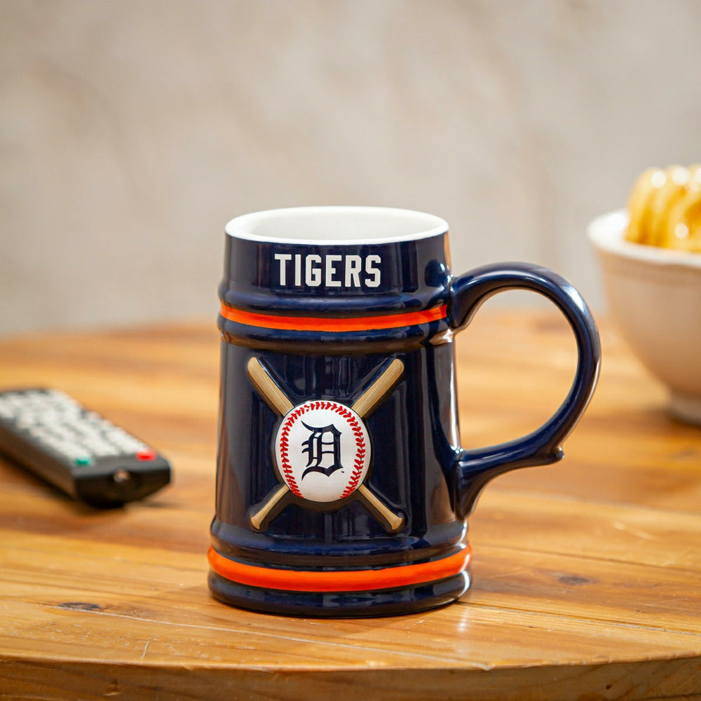 Detroit Tigers Ceramic Stein Cup, 24oz, MLB, Home