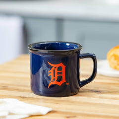 Detroit Tigers Ceramic Camp Cup with Enamel Finish, 14oz, MLB, Home