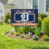 Detroit Tigers Yard Sign, Patriotic, MLB, Home