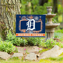 Detroit Tigers Yard Sign, Patriotic, MLB, Home
