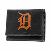 Detroit Tigers Black Tri-Fold Embroidered Wallet w/ RFID Blocking, MLB, Home