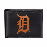Detroit Tigers Black Bi-Fold Embroidered Wallet w/ RFID Blocking, MLB, Home