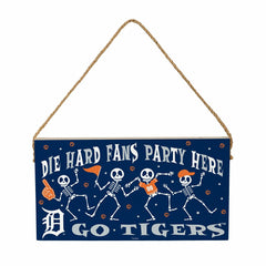 Detroit Tigers Halloween Wood Wall Sign, 6x11, MLB, Home