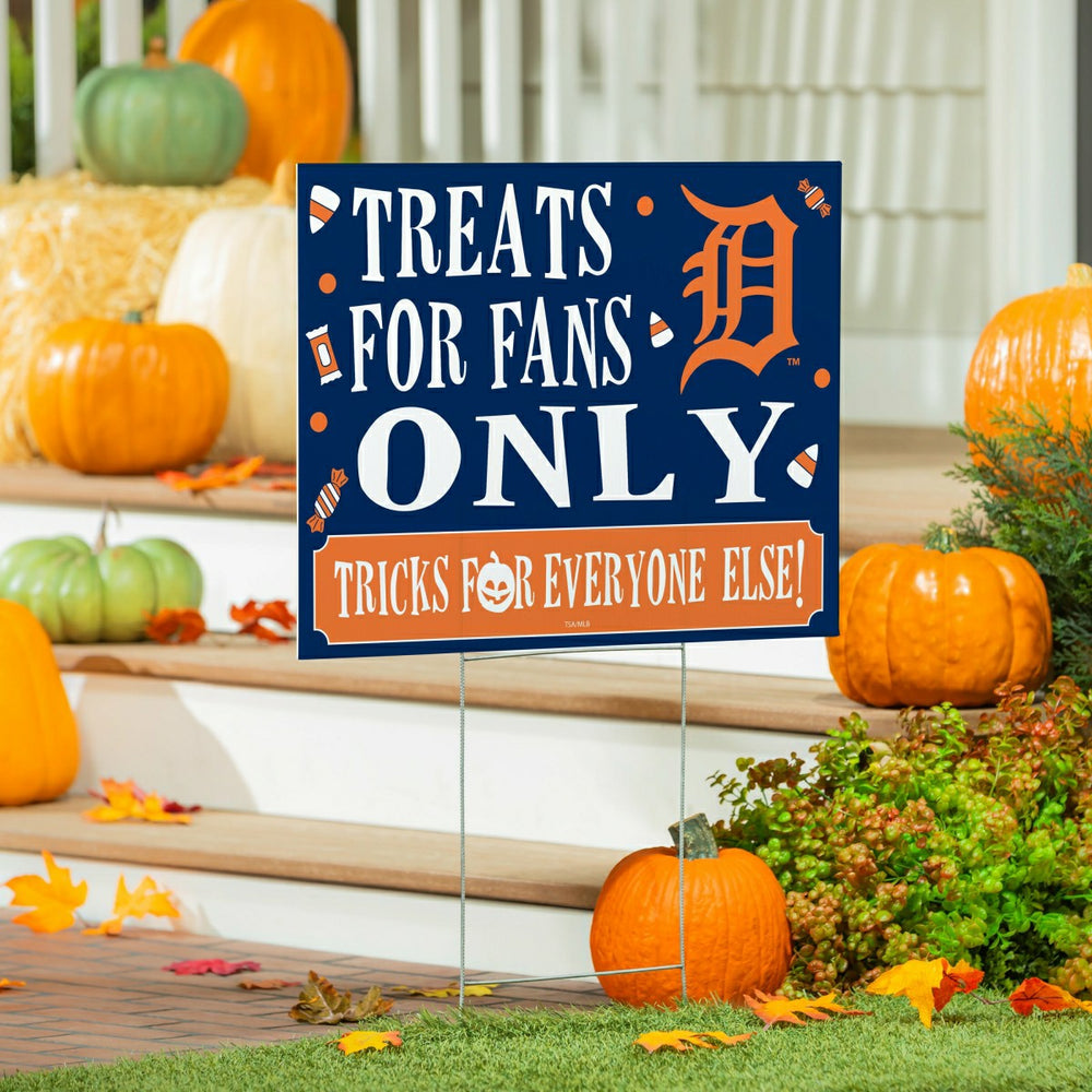 Detroit Tigers Yard Sign, Halloween Treats for Fans, MLB, Home