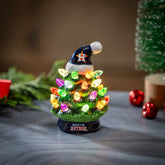 Houston Astros 4" Mini LED Tabletop Christmas Tree, Set of 2, MLB, Home