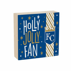 Kansas City Royals Block, Holiday, 6x6, MLB, Home