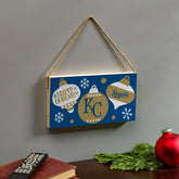 Kansas City Royals Holiday Wood Wall Sign, 6x11, MLB, Home