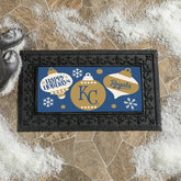 Kansas City Royals Holiday Flocked Coir Sassafras Switch Mat, 22"x10", MLB