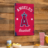 Los Angeles Angels Wood Wall Sign, 16x24, MLB, Home