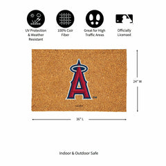 Los Angeles Angels Large Full Color Coir Mat, 36"x24", MLB