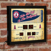 Scoreboard Wall Clock, Los Angeles Angels, MLB, Home