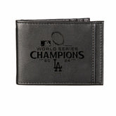 Los Angeles Dodgers Front Pocket Wallet with RFID Blocking, Black, SC2, MLB, Home