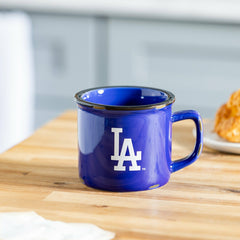 Los Angeles Dodgers Ceramic Camp Cup with Enamel Finish, 14oz, MLB, Home