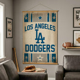Los Angeles Dodgers, Canvas Wall Tapestry, Large, 54x36, MLB, Home