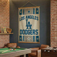 Los Angeles Dodgers, Canvas Wall Tapestry, Large, 54x36, MLB, Home