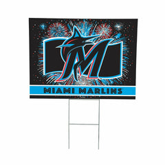 Miami Marlins Yard Sign, Patriotic, MLB, Home
