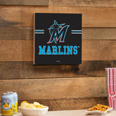 Miami Marlins Wood Wall Sign, 12x12, MLB, Home