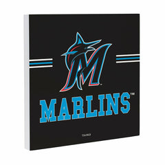 Miami Marlins Wood Wall Sign, 12x12, MLB, Home