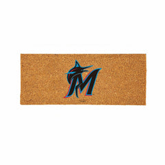 Miami Marlins Extra Large Full Color Coir Mat, 60"x24", MLB