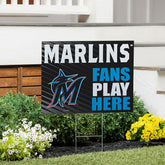 Miami Marlins Coroplast Yard Sign "Fans Play Here", MLB, Home