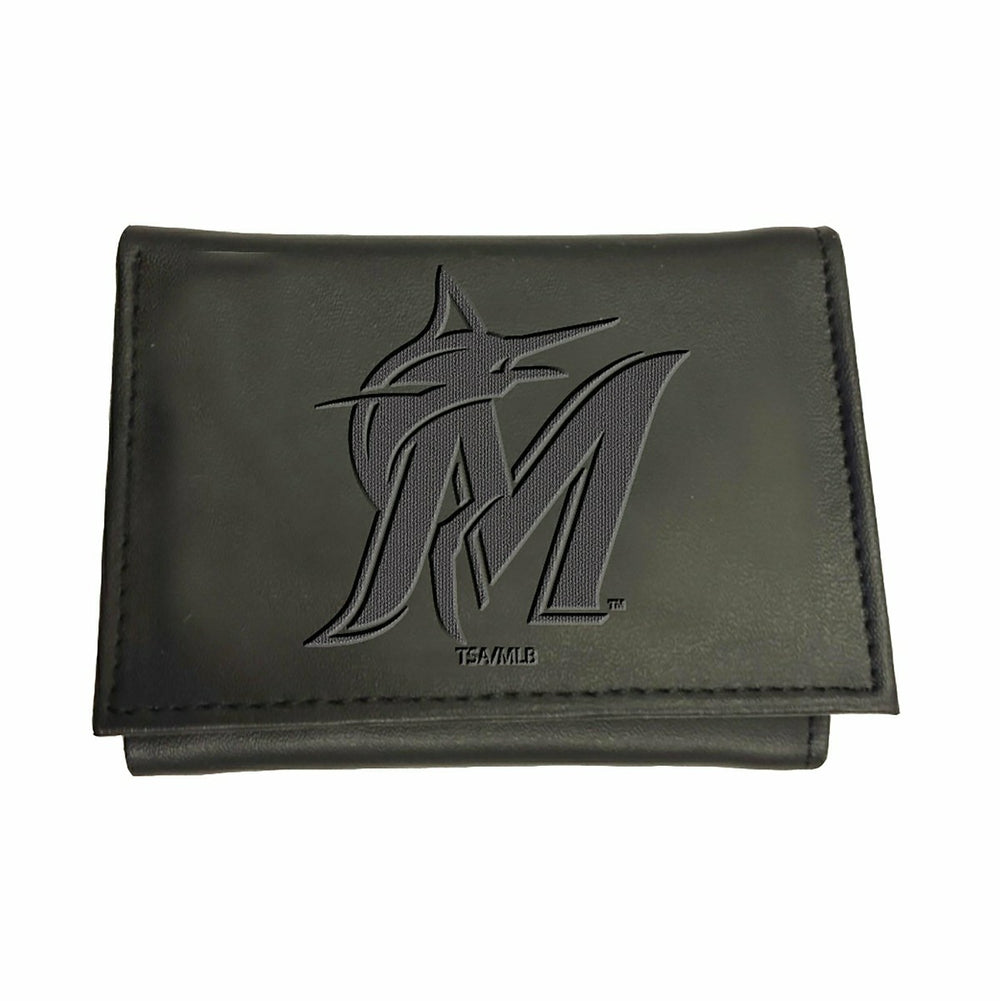 Miami Marlins Tri-Fold Wallet Black, MLB, Home