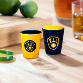 Milwaukee Brewers 4-Piece Ceramic 2oz. Shot Glass Set, MLB, Home