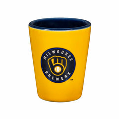 Milwaukee Brewers 4-Piece Ceramic 2oz. Shot Glass Set, MLB, Home