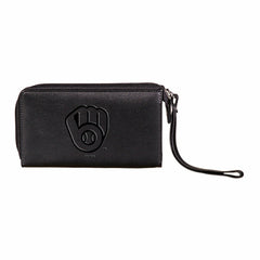 Milwaukee Brewers Wristlet Wallet Black, MLB, Home