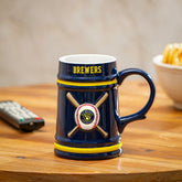 Milwaukee Brewers Ceramic Stein Cup, 24oz, MLB, Home